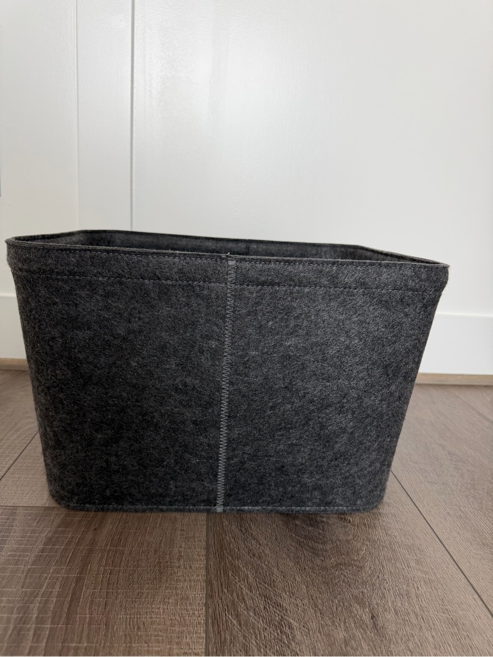 Like new dark gray Felt Basket with Stitching - Brightroom - Picture 4 of 5